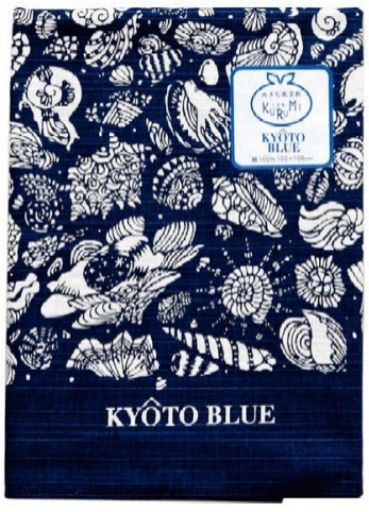 KYOTO BLUE　シャンタン三巾風呂敷
